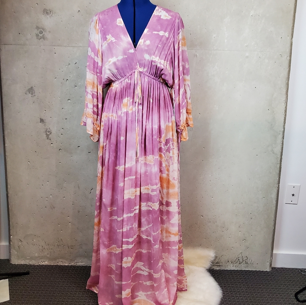 Young fabulous & broke tie dye dress size small Resort Wear Beach Coverup